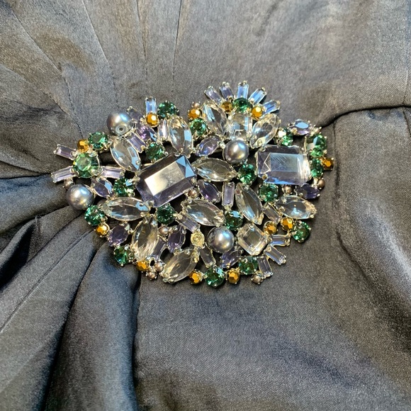 BCBGMaxAzria Ila Twilight Blue Strapless Formal Maxi Dress - Picture 8 of 16